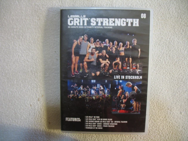 LES MILLS GRIT Strength Release 6,7,8,10,11,12,13 y 14 DVD CD CON