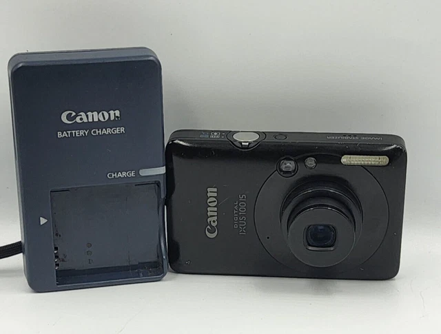 CANON IXUS 100 IS 12.1MP Compact Digital Camera + EU Charger,Battery, & 4GB SD