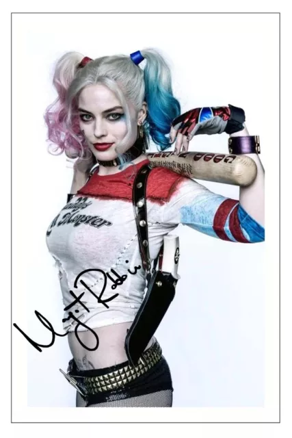 MARGOT ROBBIE Signed Autograph PHOTO Fan Gift Print Movies HARLEY QUINN