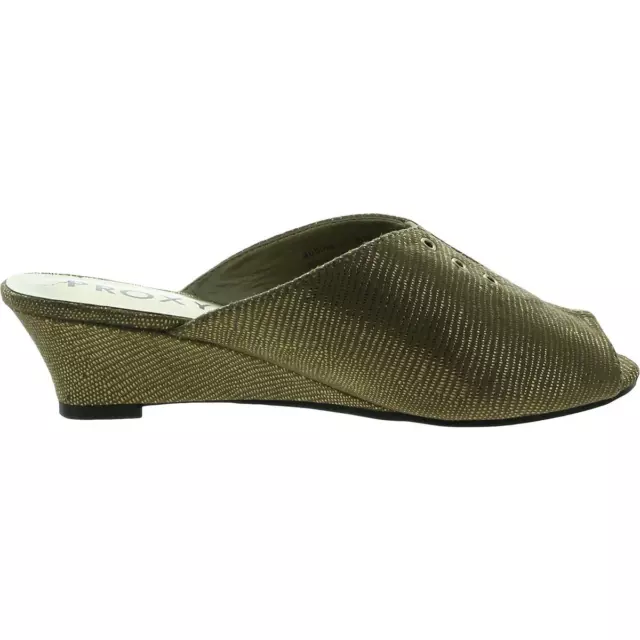 PROXY WOMENS AUBINE Gold Metallic Wedge Heels Shoes 6.5 Medium (B,M ...