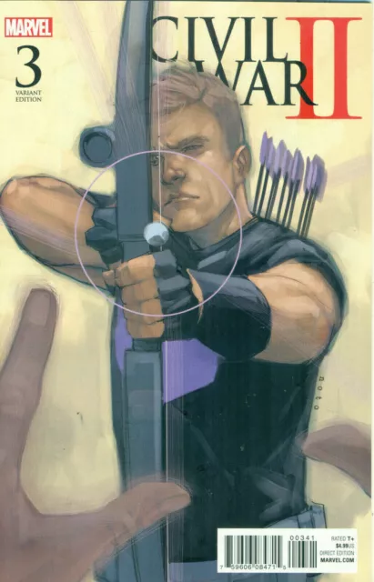 Civil War II #3 Phil Noto 1:10 Hawkeye Variant Marvel Comics 2016