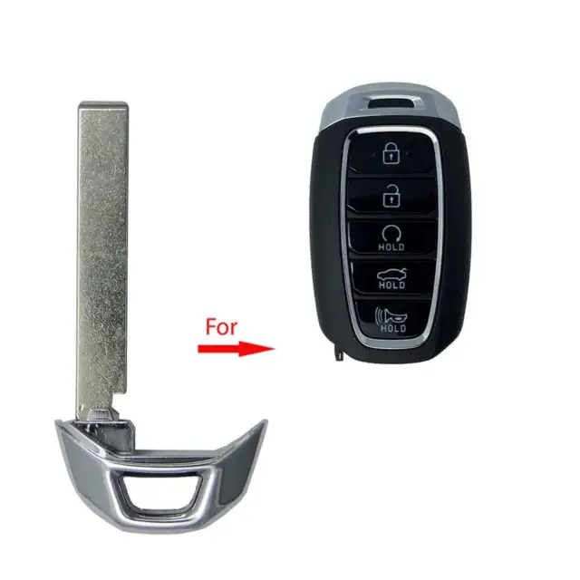 Uncut Smart Emergency Key Blade Insert Replacement for Hyundai 2017 - 2022