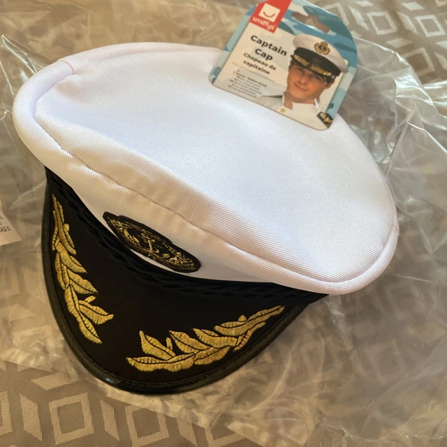 Cappello Capitani Adulti Marinaio Marinaio Marinaio Accessorio Costume Abito