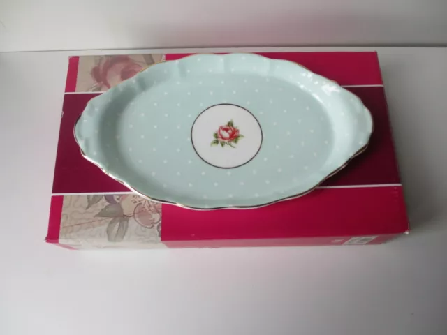 Royal Albert 100 Years ,Boxed Regal Dish ,c1930s , Polka Rose pattern   perfect