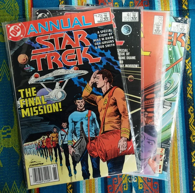 STAR TREK DC Comics: 1986 Annual #2 & Issues #23, 27-28 (VF-/VF+/VF/NM/NM)
