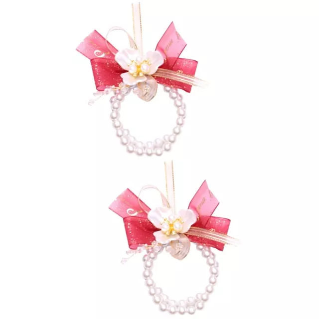 2 PCS Handgelenk Plastikblume Brautjungfer Armband Für Frauen