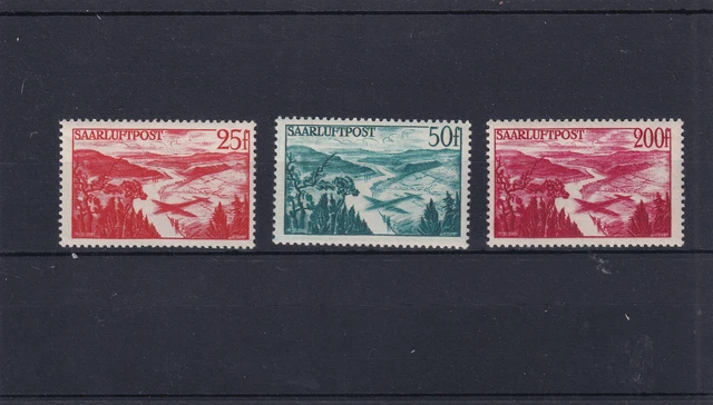 Saarland Mi. Nr. 252- 54 postfrisch ** / Flugpostmarken /Michelwert 47 Euro