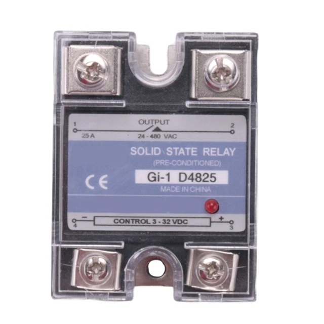 SSR 25A 3-32V DC a 24-480 V relè a stato solido monofase controllo DC AC W7O6