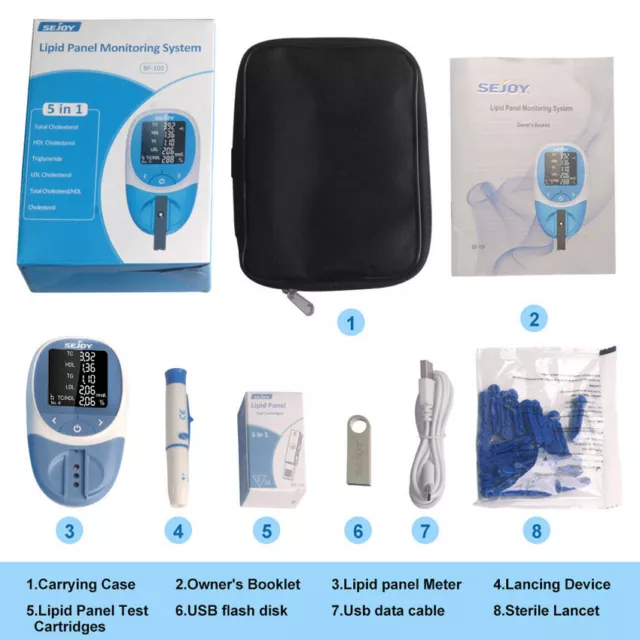 Optics Blood Lipid Analyzer Cholesterol Multifunction Total Triester One Machine