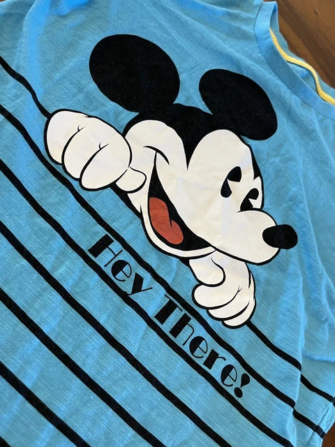VINTAGE MICKEY MOUSE Shirt Hey Iran Bridgion Academy Class Of 1980 Size S M 59.99 PicClick