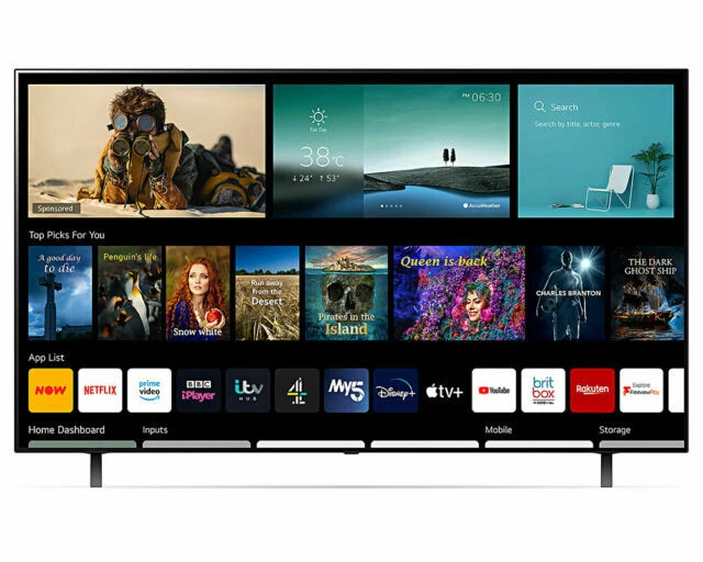 LG OLED48A16LA 48" OLED 4K Ultra HD Smart TV - Black (£999 RRP)