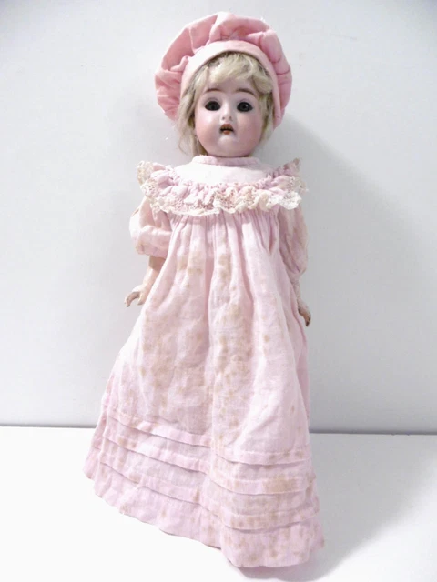 Ancienne Petite Poupée Heubach - Tête Porcelaine 300, 15/0, 18 Cm, Mignonette