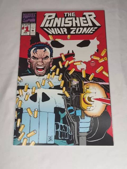 The Punisher War Zone #1 Marvel Comics 1992 Die-Cut VF