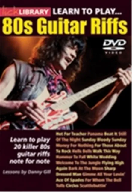 LICK LIBRARY Learn to Play 80s EIGHTIES RIFFS ZZ TOP U2 DIRE STRAITS Guitar DVD