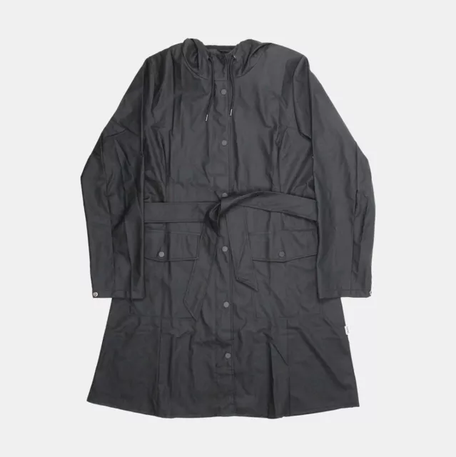 Rains Curve W Jacket / Size L / Mid-Length / Mens / Black / Polyurethane