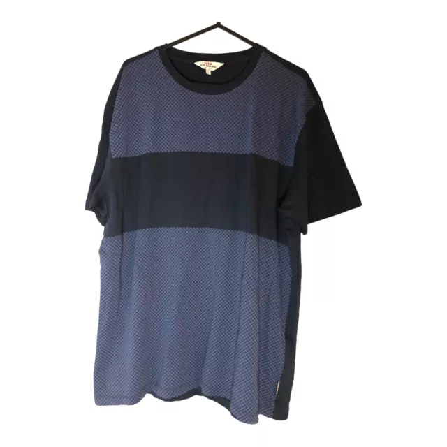 T-shirt da uomo blu e nera Ben Sherman taglia L 100% cotone