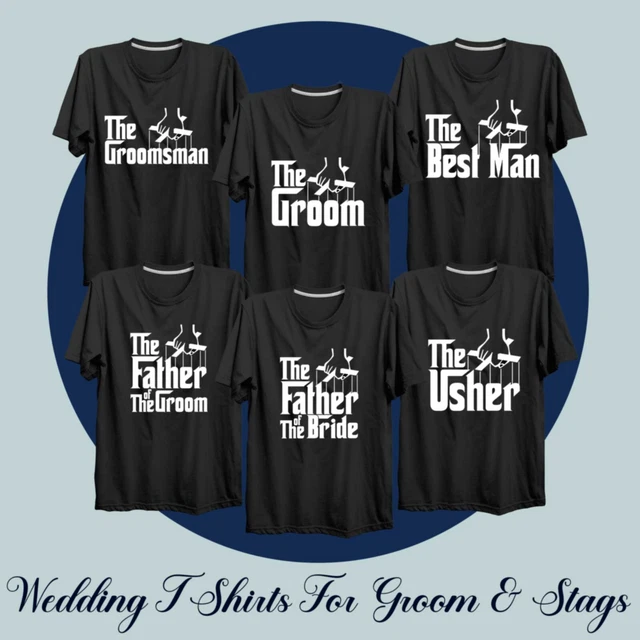T-Shirt Sposo Matrimonio Dio Padre Sposo Best Man Regalo Sposo Camicie Cervo divertenti