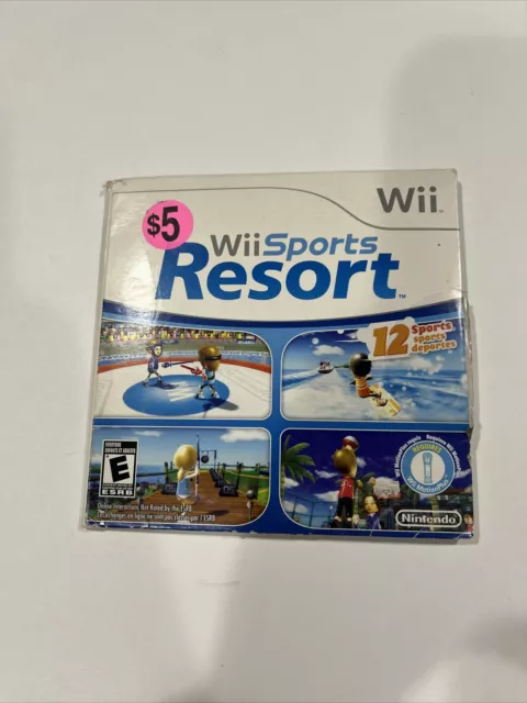 Wii Sports Resort Nintendo 2009 PreOwned Game Cardboard Sleeve Tested Working