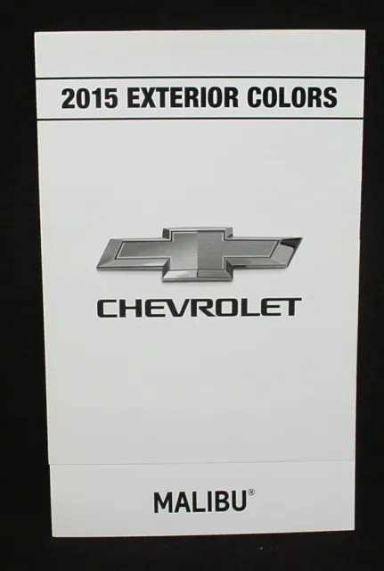 2015 Chevrolet Malibu Paint Color Chip Brochure - Original