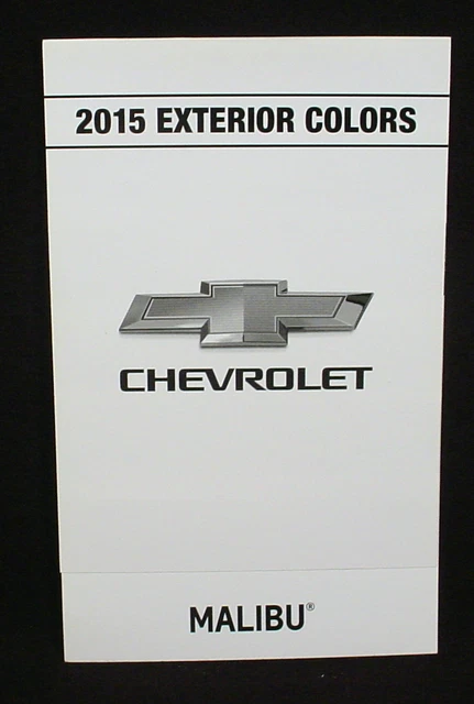 2015 Chevrolet Malibu Paint Color Chip Brochure - Original