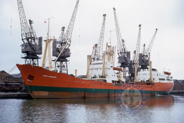 Ship Photo - Classic Cargo Ship ANNA JOHANNE - 6X4 (10X15) Photograph