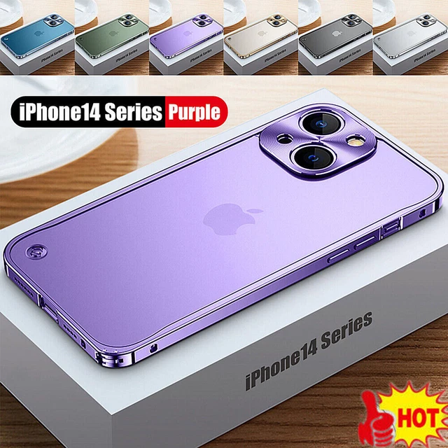 For iPhone 14 Pro Max 13 Pro Max 12 11 Aluminium Metal Frame Matte Case Cover UK