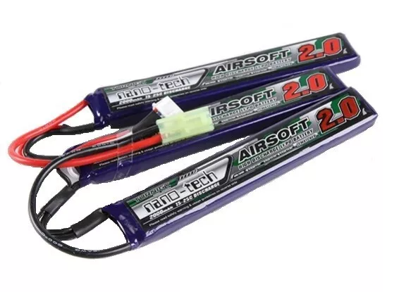 Batteria Li-Po Softair Crane M4 2000 Mah 11,1V 15~25C Nano-Tech Ng2000B.3S.15