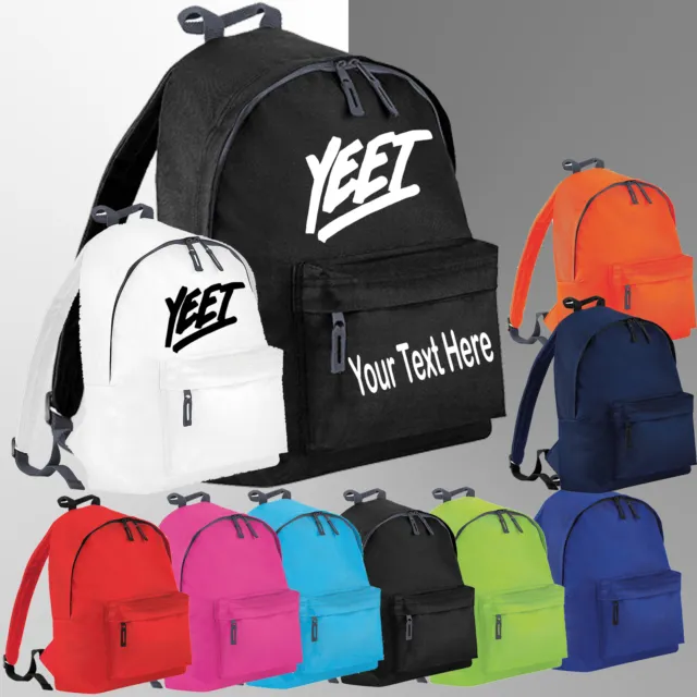 Yeet Personalised Back To School LazarBeam Gaming Merch Youtuber Boys Girls Bag
