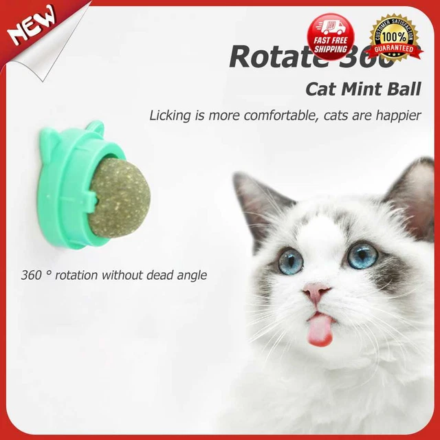 es Rotatable Catnip Ball Natural Cats Licking Balls Molar Catnip Snacks (Green)