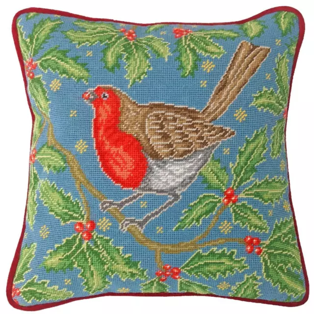 Bothy Threads stamped Tapestry Cushion Stitch Kit "Red, Red, Robin", TAP14, 36x3