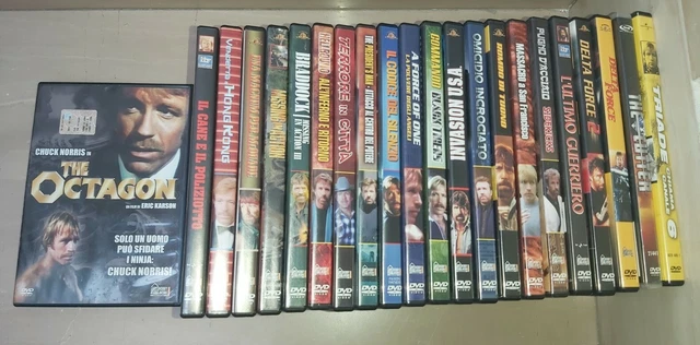 22 Dvd Con Chuck Norris  Editoriali Fuori Catalogo Lotto Stock Anche Singolarmen