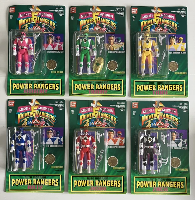 1994 MIGHTY MORPHIN Power Rangers Auto Morphin Complete Series 1 New ...