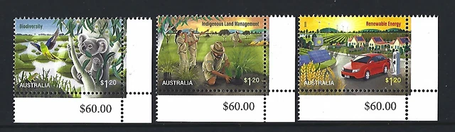 Australia 2023 Sustainable Future Set Of Three Marginals Unmounted Mint, Mnh