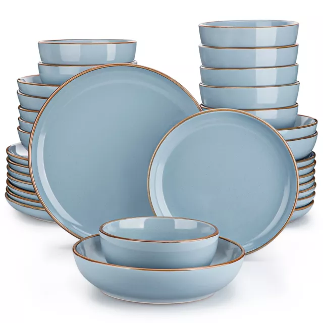 vancasso 32 Piece Dinner Set Stoneware Dining Set Plates Tableware Service for 8