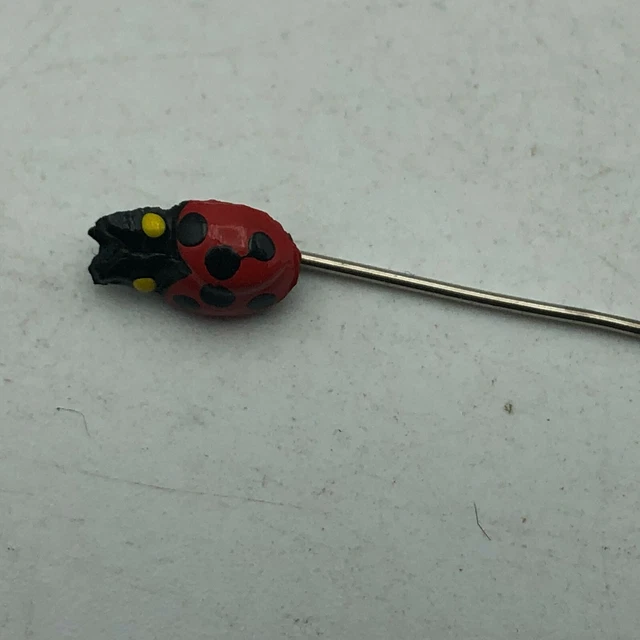Tiny Little Ladybug Stickpin Hairpin Pin Stickpin Cute  A3