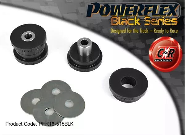 Powerflex Black Rrshock Amortir Topmnt Moyeu Pour 500 & Abarth 07- PFR16-515BLK