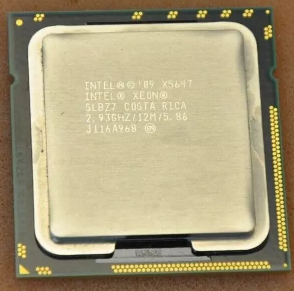 Intel X5647 2.93GHz Quad Cores XEON CPU SLBZ7 4 Core 8 Threads 130W FCLGA1366