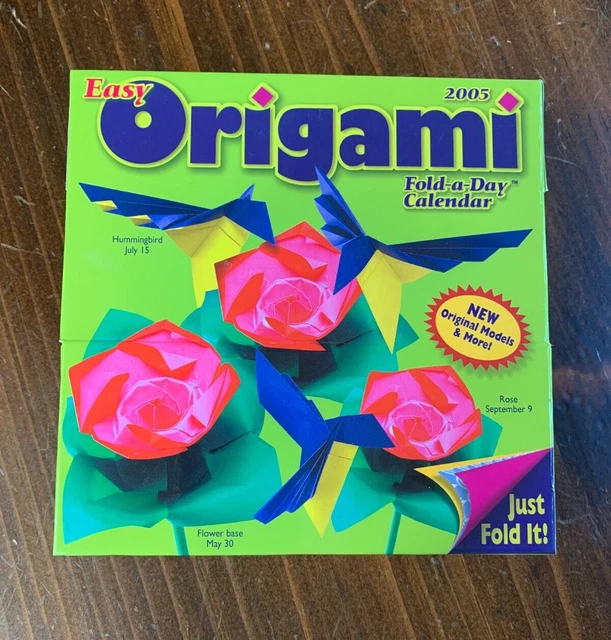 EASY ORIGAMI FOLDADAY Calendar 2005 Jeff Cole Accord Publishing NEW