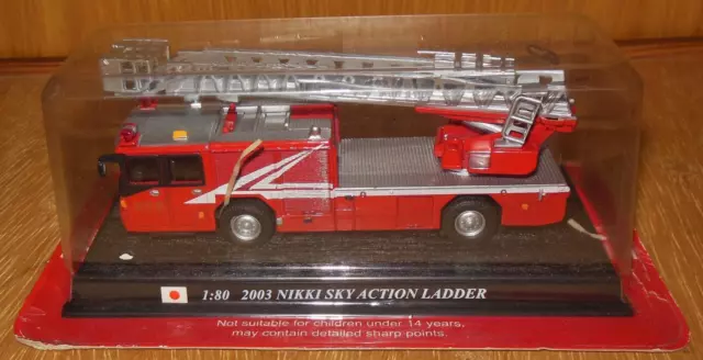 DEL PRADO 1:80 2003 NIKKI SKY ACTION LADDER Feuerwehr NEU in ungeöffneter OVP