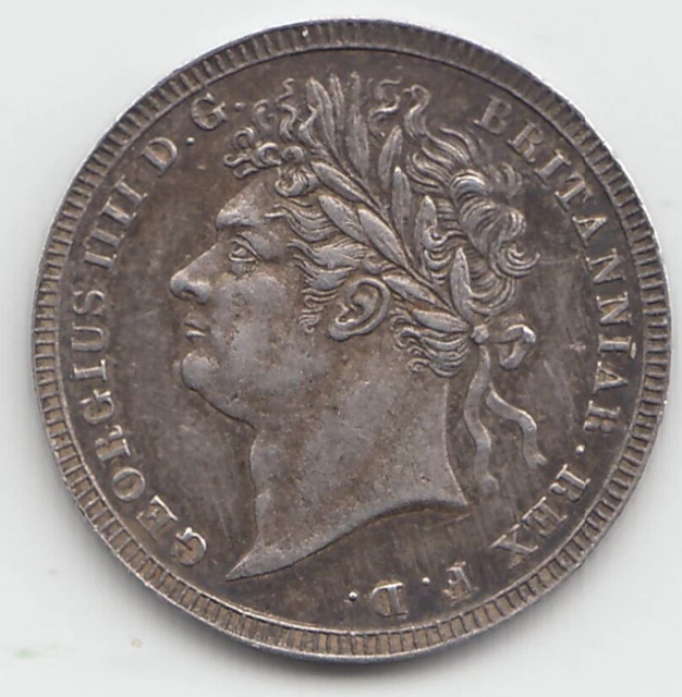 1823 Silver Threepence 3d - George IV