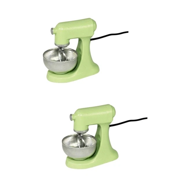 SET OF 2 Collectible Dollhouse Model Blender Realistic Shape Mixer Toy