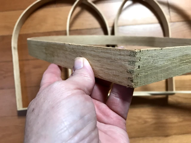 Basket Weaving Supplies Lot of 4 Handles Frames Rattan Natural Oak Baskets 1" 2