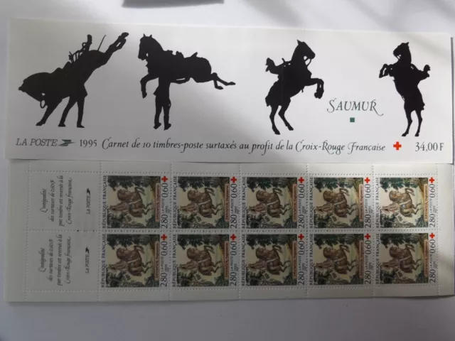 carnet de 10 timbres France neufs. Croix Rouge  Saumur 19945 N°2044
