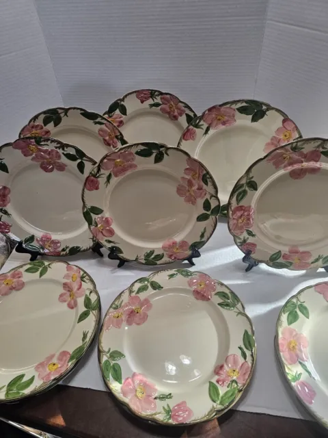 Vintage Franciscan Desert Rose Dinner Plates! Choice Of 12 Twelve! 10 1/2" Mint!