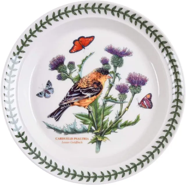 Portmeirion Botanic Garden Birds 8.5 Inch Salad Plate - Lesser Goldfinch