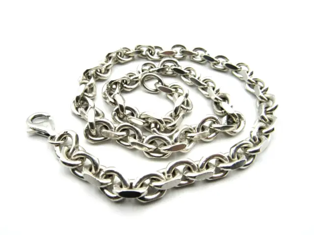 19" Solid Sterling Silver Link Chain  Necklace 3 Ounce AWESOME QUALITY CHAIN