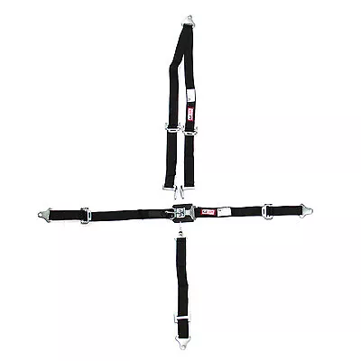 Rjs Safety 1004101 2In Jr Drag Harness Bk Harness, Junior, 5 Point, Latch and Li