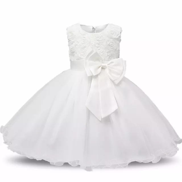 Abito battesimo feste neonata tutu cerimonia, vestito bimba, vestito neonata 3