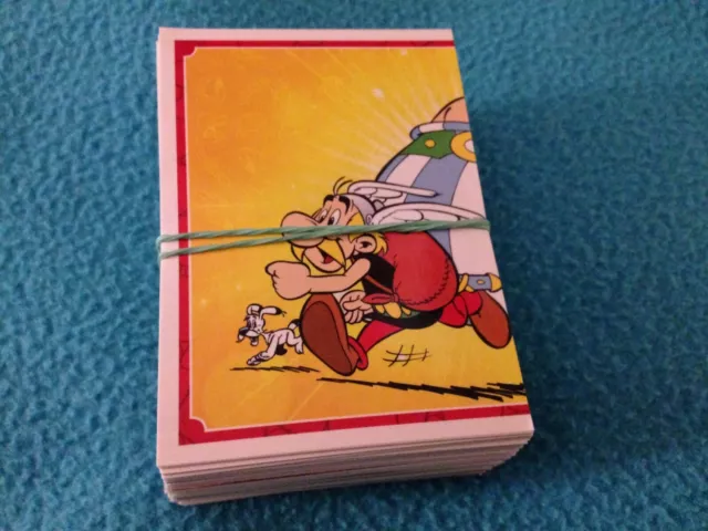 124 stickers set complet non collés Asterix 60 ans d'aventures carrefour panini