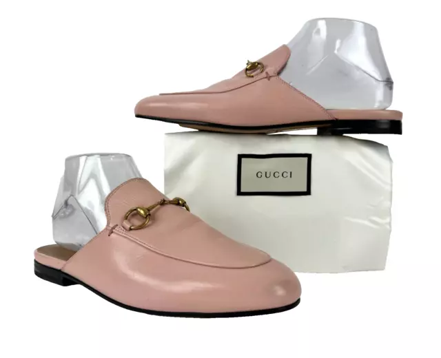 Gucci New MIS MATCH SZ 8 9 US 38 39 EU Pink Leather Princetown Mules Shoes Bag